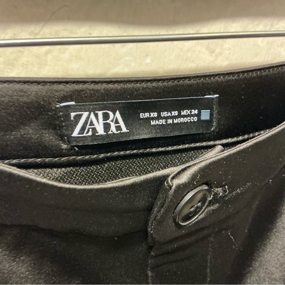 Zara Elegant Satin Black Buttoned on the Go mini skirt size XS - Picture 5 of 6